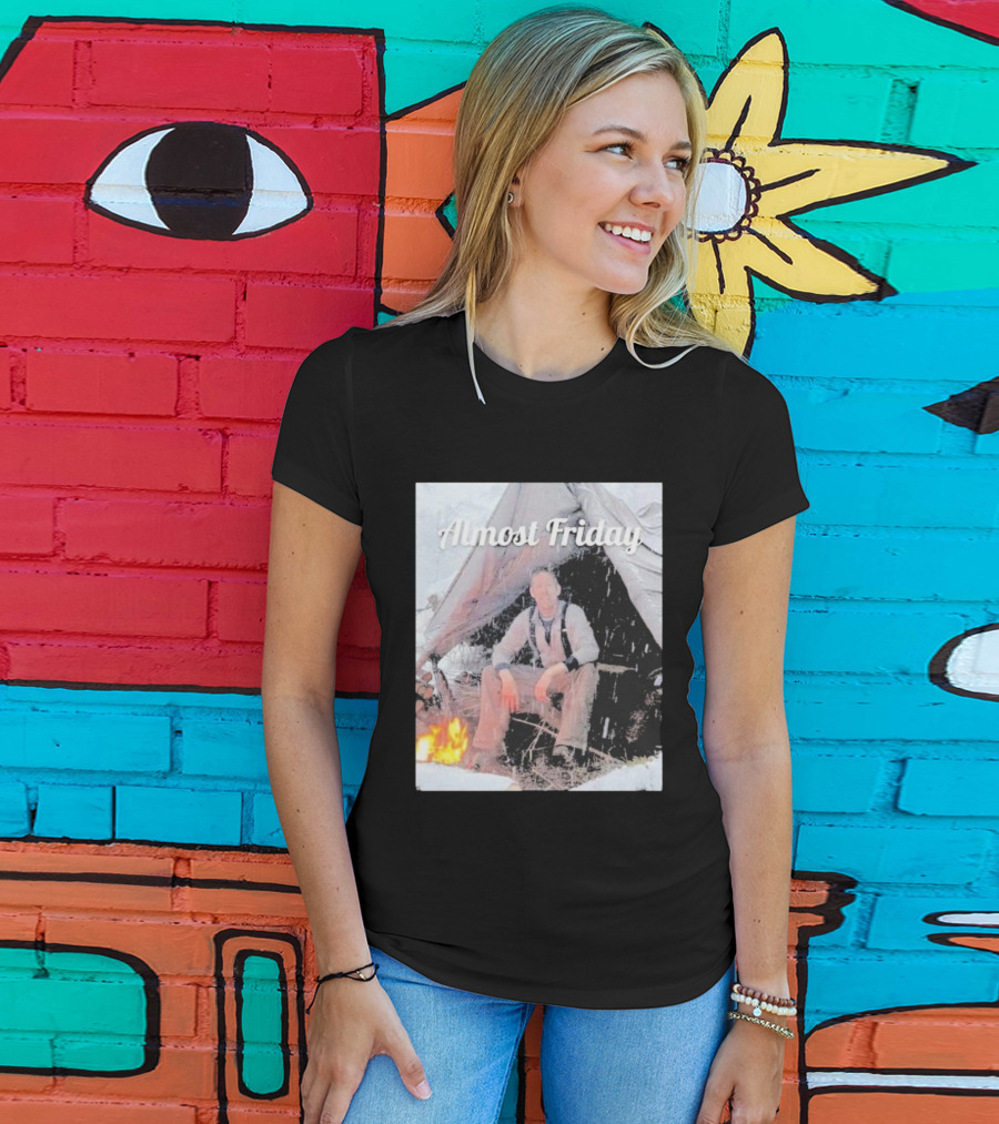 Almost Friday Luke Nichols Outdoor Camping Scene T-Shirt