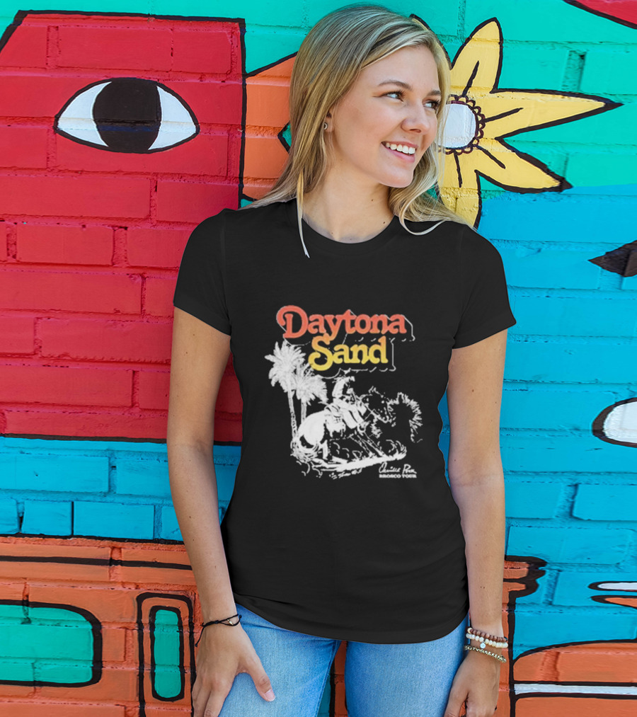 Daytona Sand Orville Peck Western Cowboy Rider With Palm Trees T-Shirt