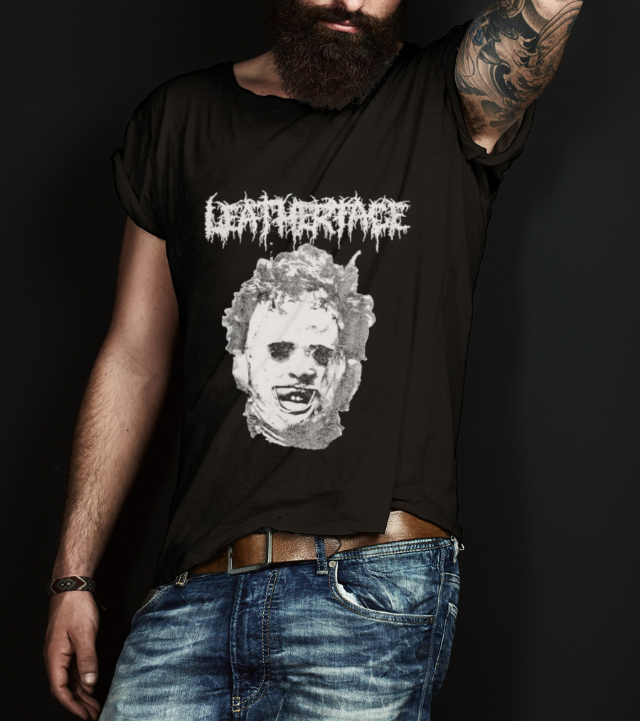 The Texas Chainsaw Massacre Metal Face Horror Icon Classic T-Shirt