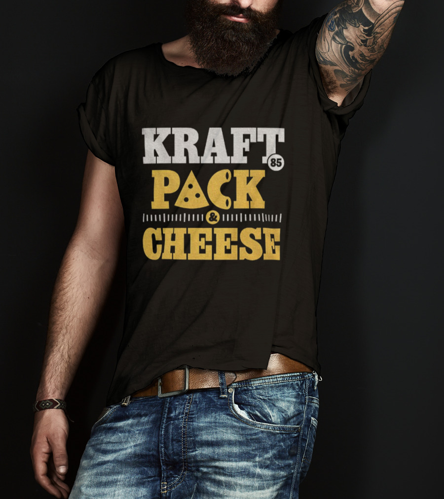 Kraft Pack Cheese NFL Green Bay Packers Tucker Kraft 2025 T-Shirt