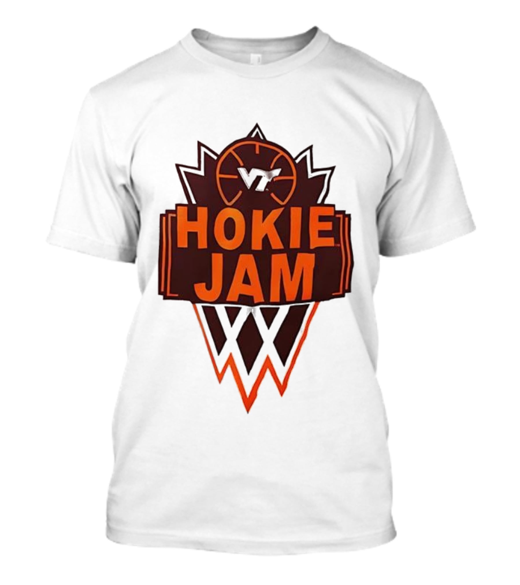 Hokie Jam Virginia Tech Basketball Logo Iconic VT Sports Event T-Shirt
