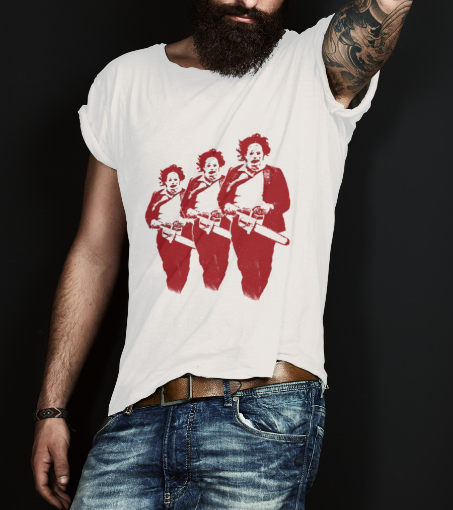 The Texas Chainsaw Massacre Leatherface Trio T-Shirt