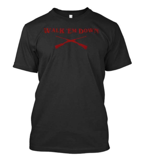 Nancy Wheeler Walk Em Down Crossed Rifles Stranger Things T-Shirt
