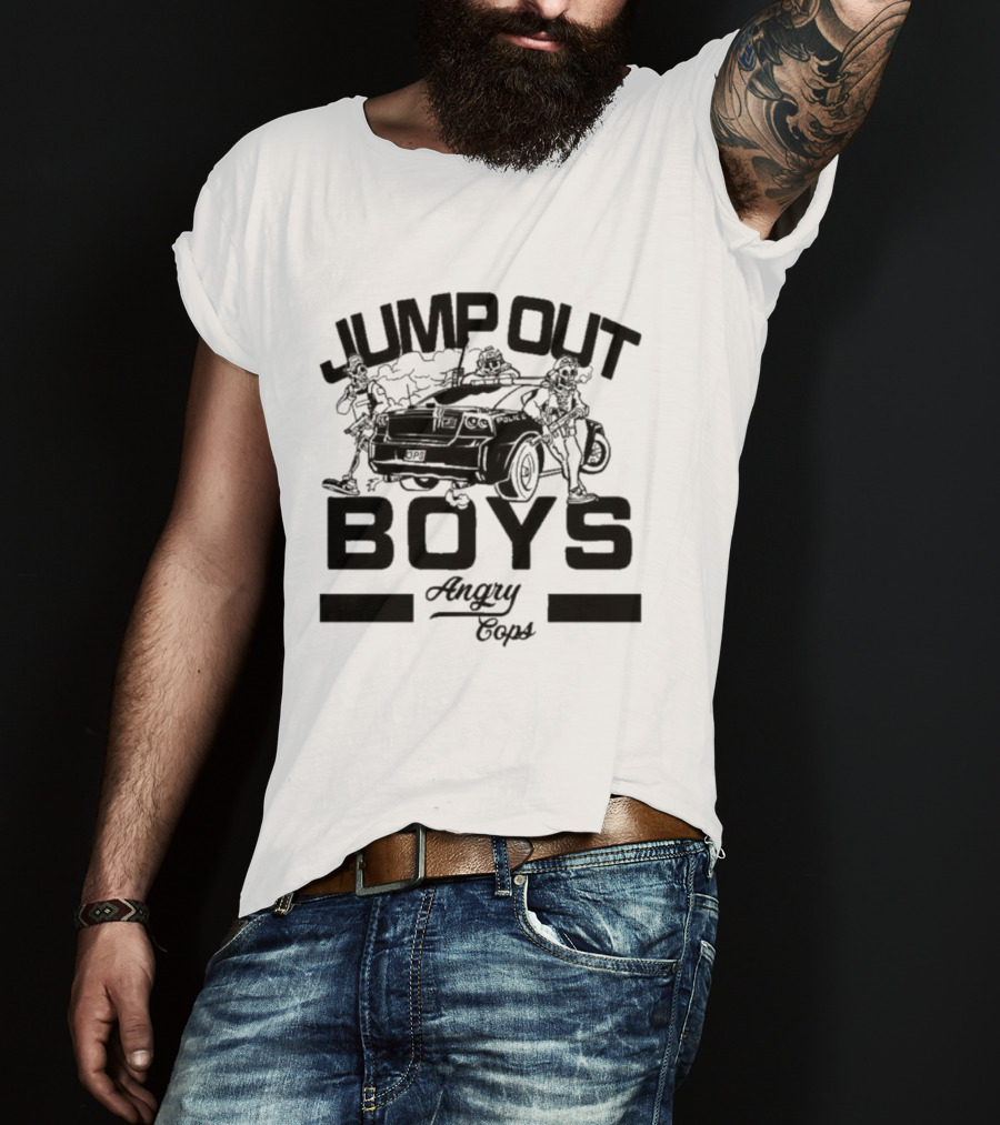 Jump Out Boys Angry Cops Tactical Humor Punishment Team T-Shirt