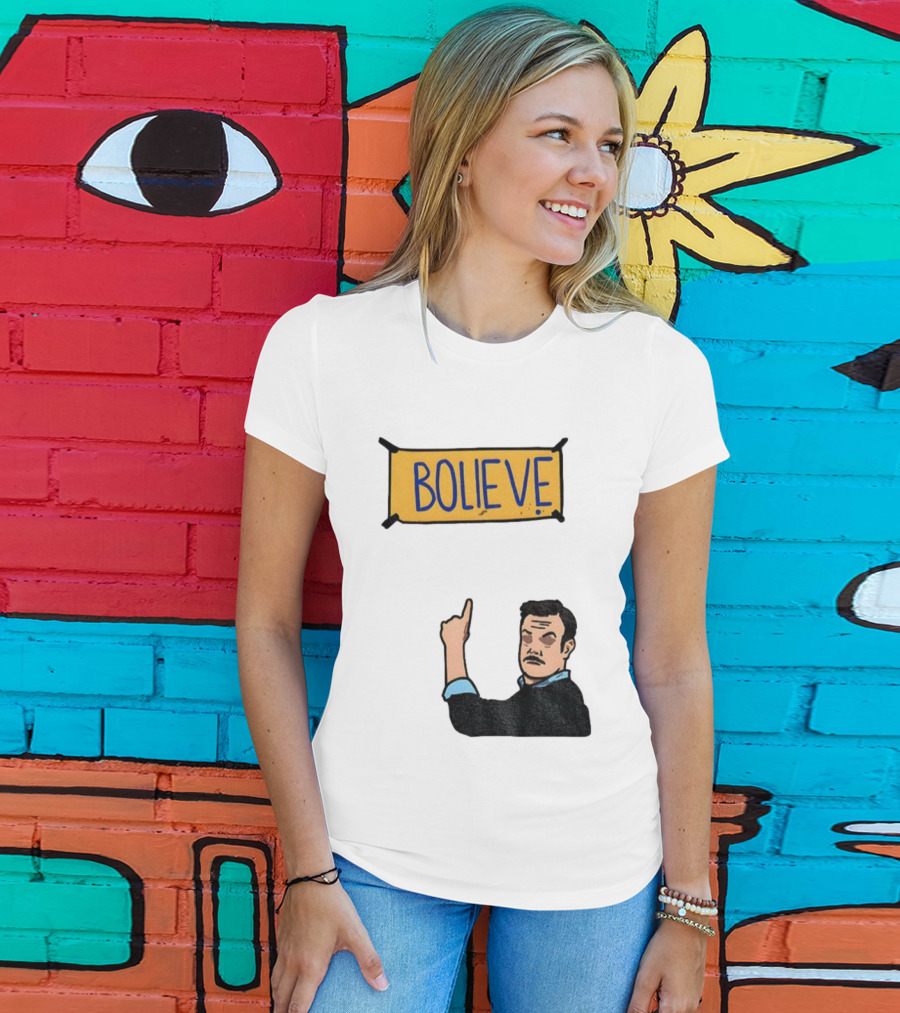 Bolieve Bo Nix Denver Broncos NFL Football Cartoon T-Shirt