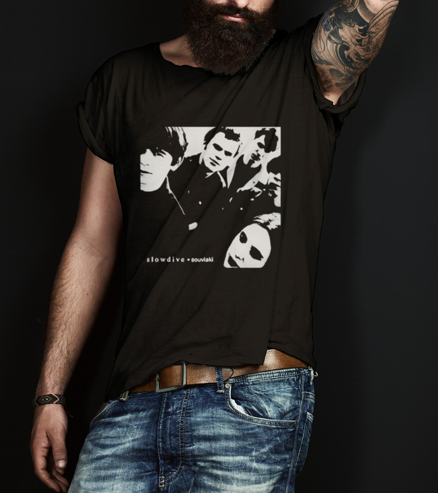 Slowdive Souvlaki Neil Halstead Rachel Goswell Nick Chaplin Christian Savill Simon Scott Band T-Shirt