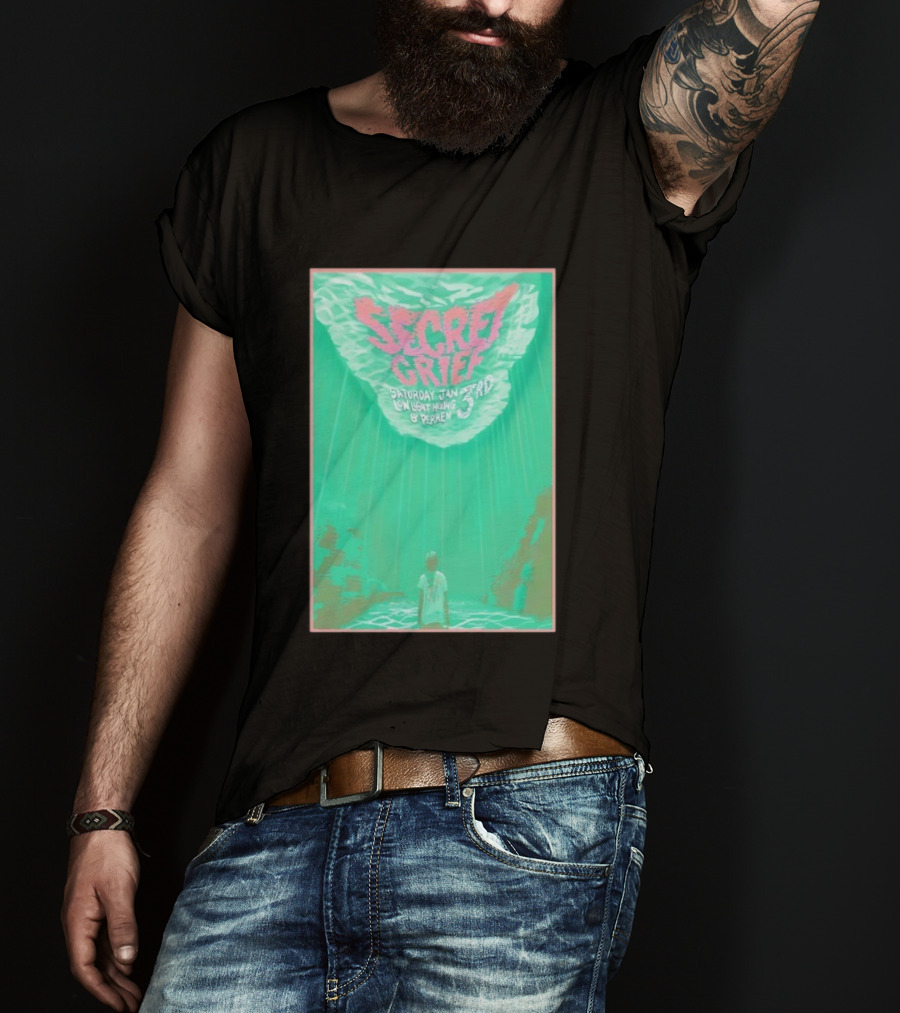 Secret Grief Concert With Low Light Hikes & Perren Grand Rapids Jan 3 2026 T-Shirt
