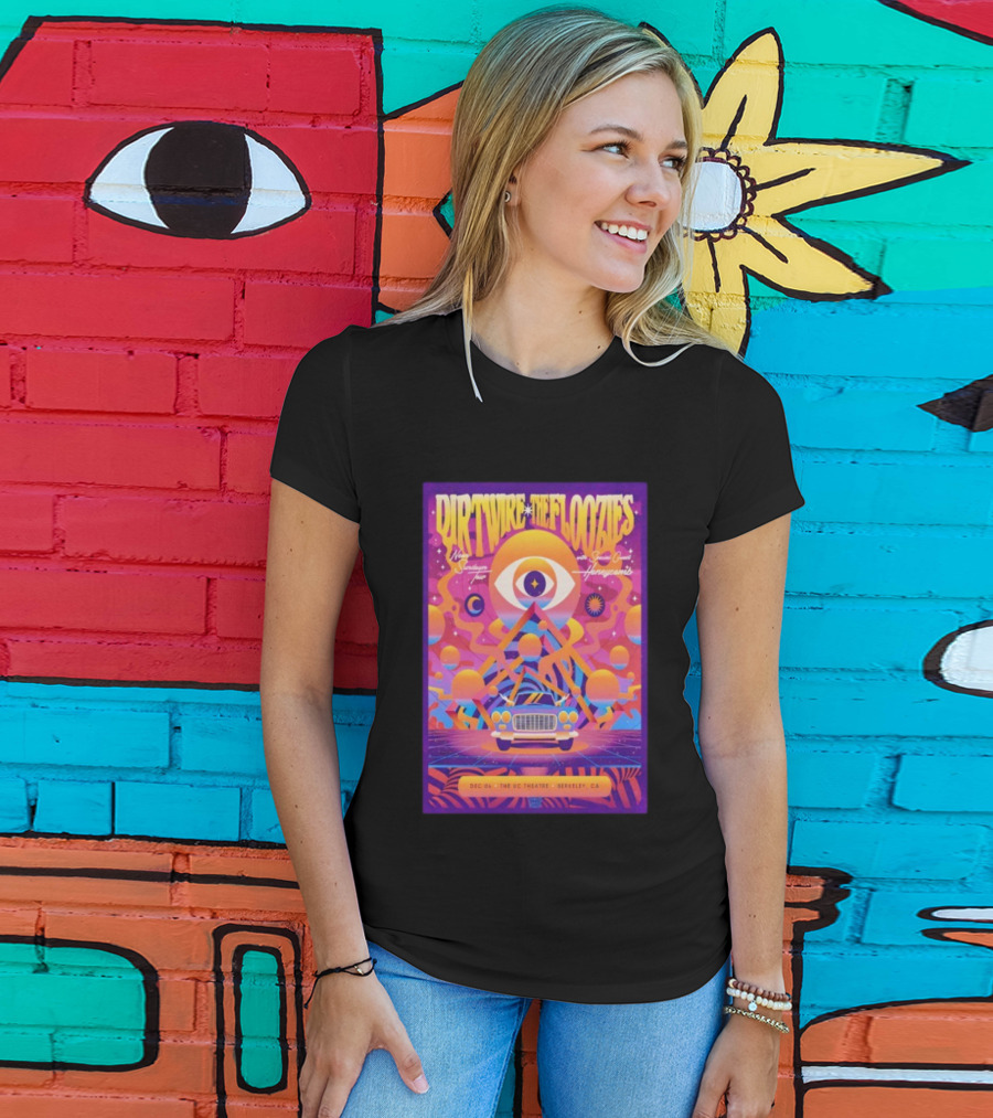 Dirtwire The Floozies UC Theatre Berkeley California December 6th 2025 Surreal Dream Tour Cosmic Vibrations Honeycomb T-Shirt