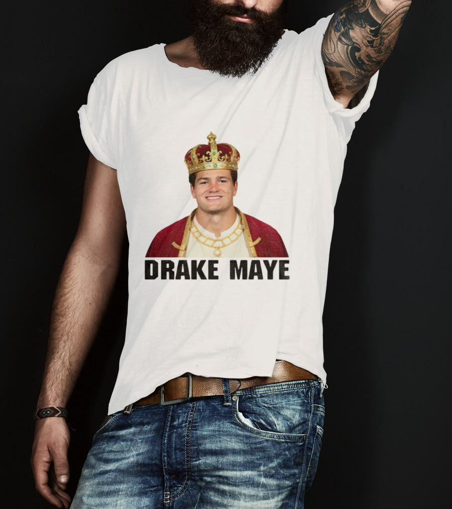 Drake Maye King Black Series New England Patriots NFL Football 2025 T-Shirt