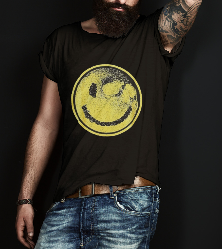 Against Me! Mandatory Happiness Yellow Smiley Face T-Shirt