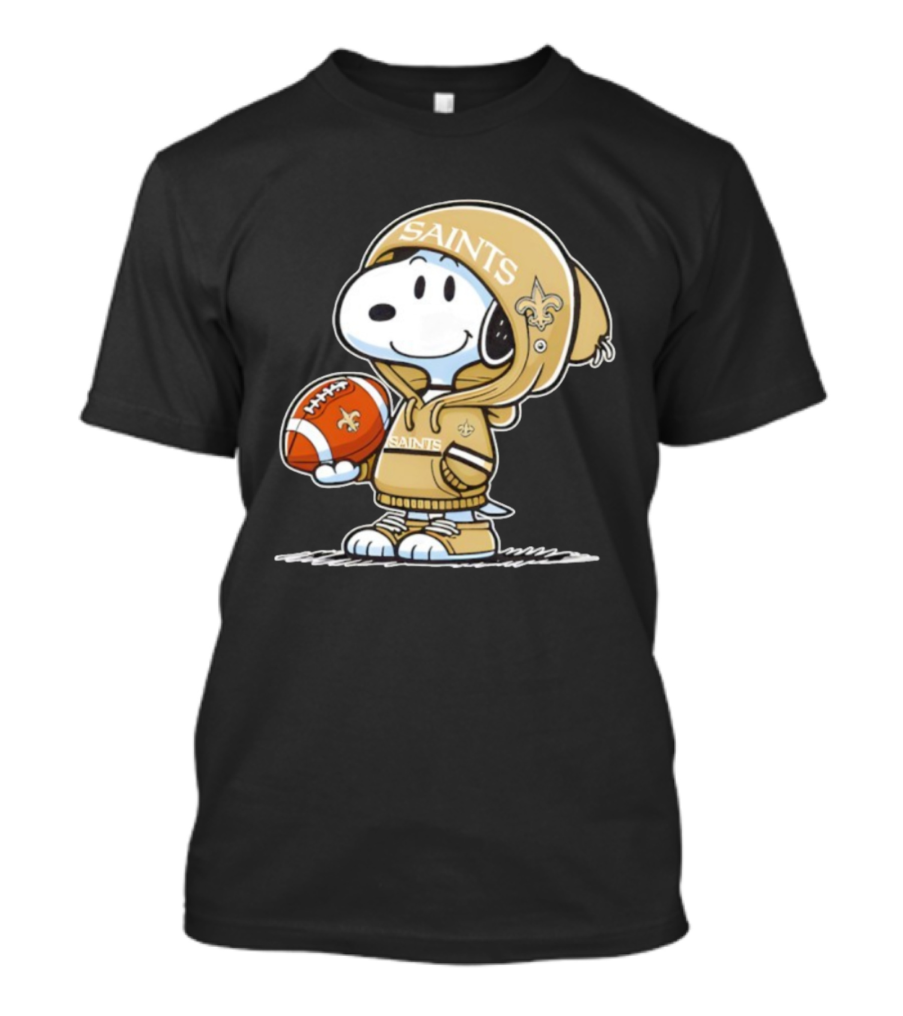 Snoopy New Orleans Saints Football Fan Outfit T-Shirt
