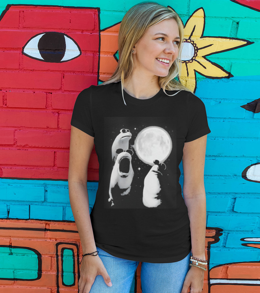 Three Marcus The Worm Moon Fantasy Celestial Scene T-Shirt