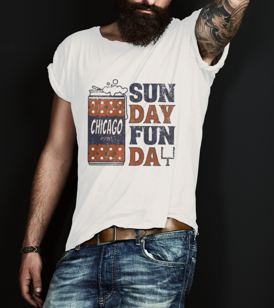 Chicago 1920 Chicago Bears Sunday Fun Day T-Shirt