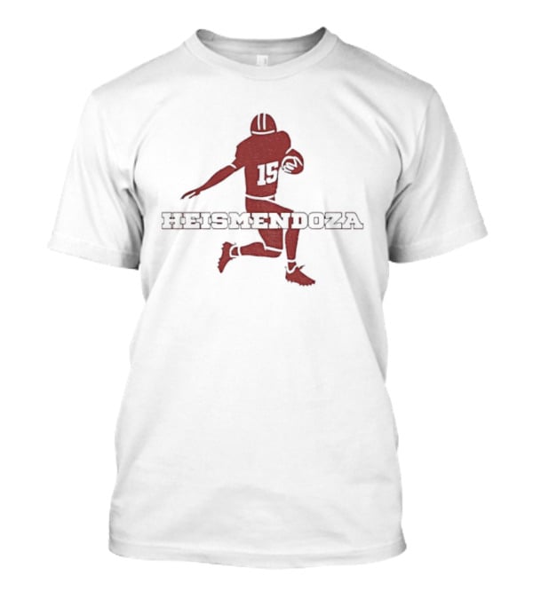 Fernando Mendoza Heismendoza 15 Indiana Hoosiers Football Heisman Trophy Theme T-Shirt