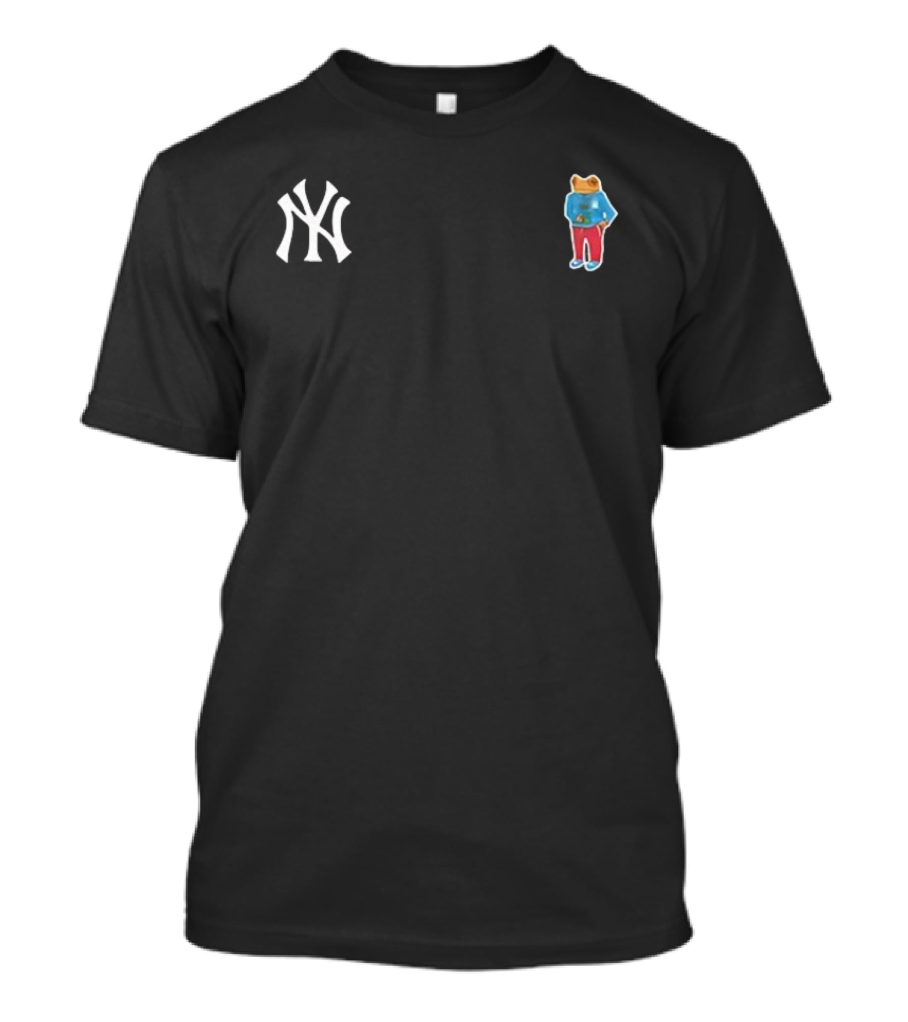 Bad Bunny New York Yankees Bear Blue Red Pants T-Shirt