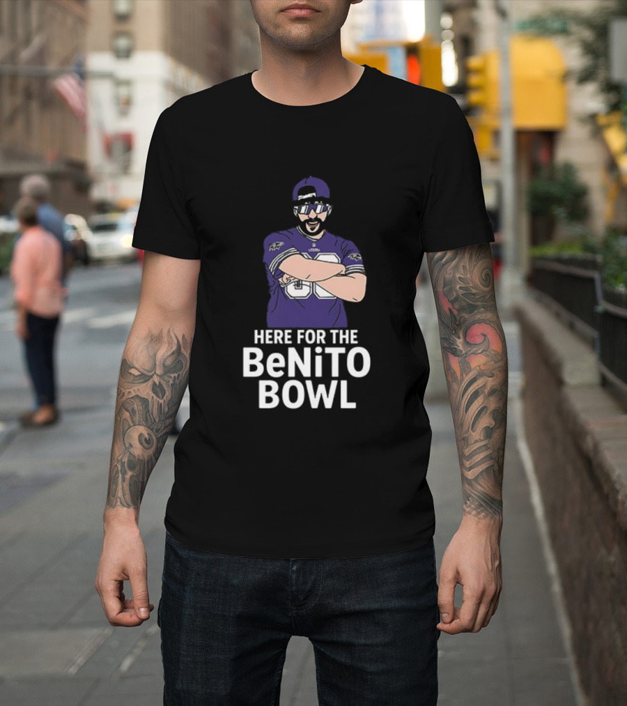 Baltimore Ravens Super Bowl Halftime Here For The Benito Bowl T-Shirt