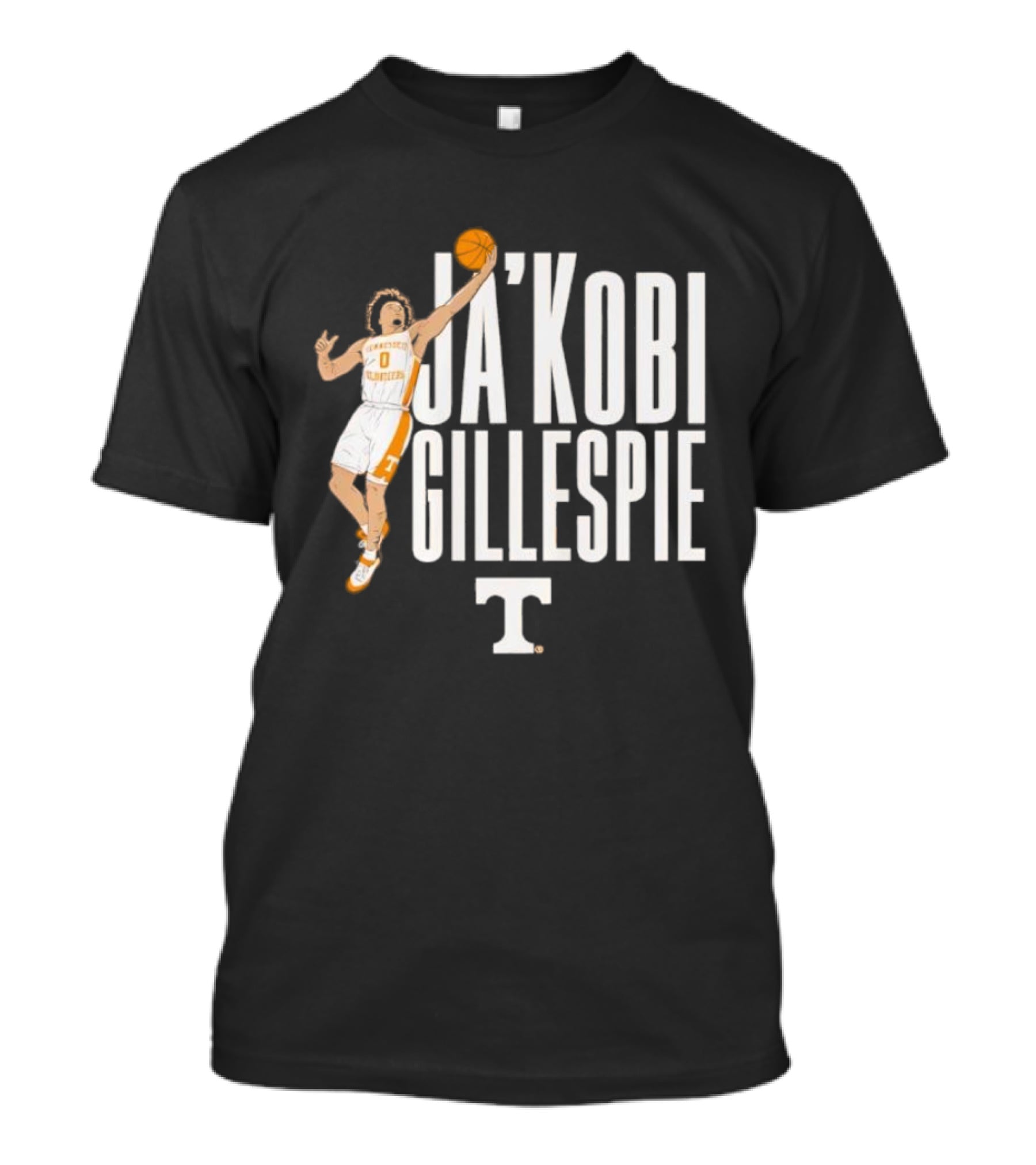 Ja’Kobi Gillespie Tennessee Basketball Pose T-Shirt