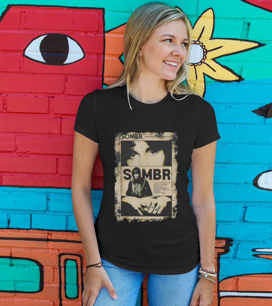 Vintage Retro 90s Sombr Grunge Style Iconic Music T-Shirt