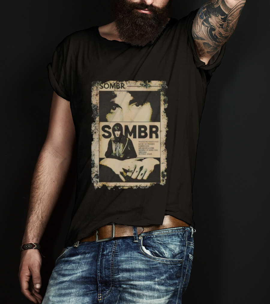 Vintage Retro 90s Sombr Grunge Style Iconic Music T-Shirt