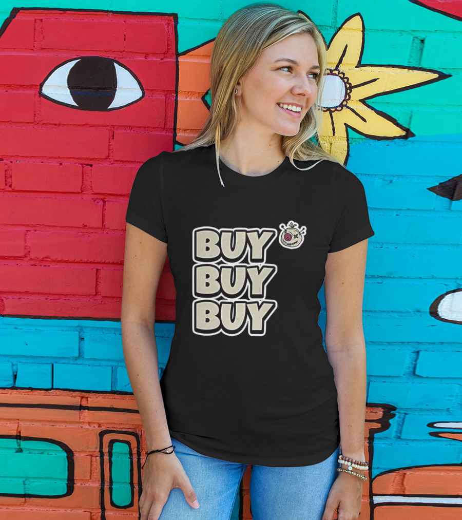 BUY BUY BUY Voodoo Token Eye Design T-Shirt