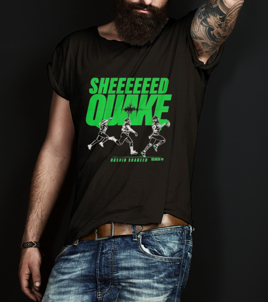 Rashid Shaheed Sheed Quake NFL Action T-Shirt