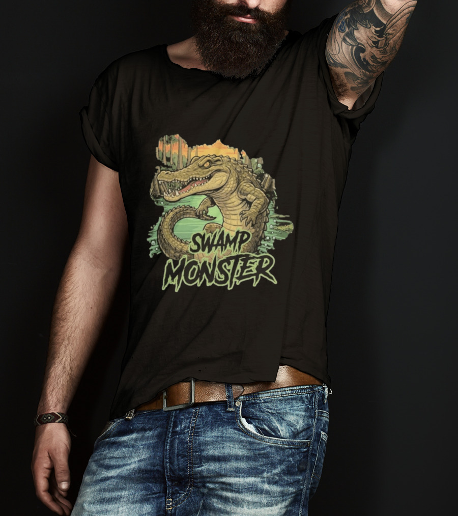 RAWWFISHING Swamp Monster Gator T-Shirt