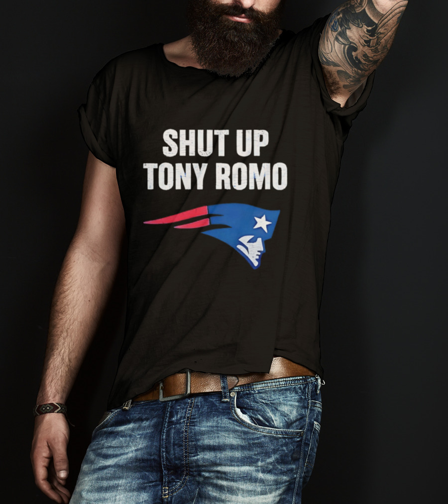 Shut Up Tony Romo New England Patriots T-Shirt
