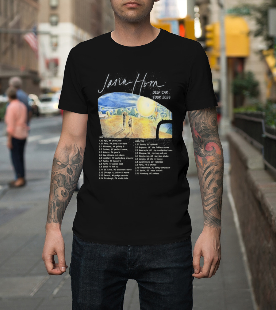 Jana Horn Deep Car Tour 2026 Dates Texas Sun T-Shirt