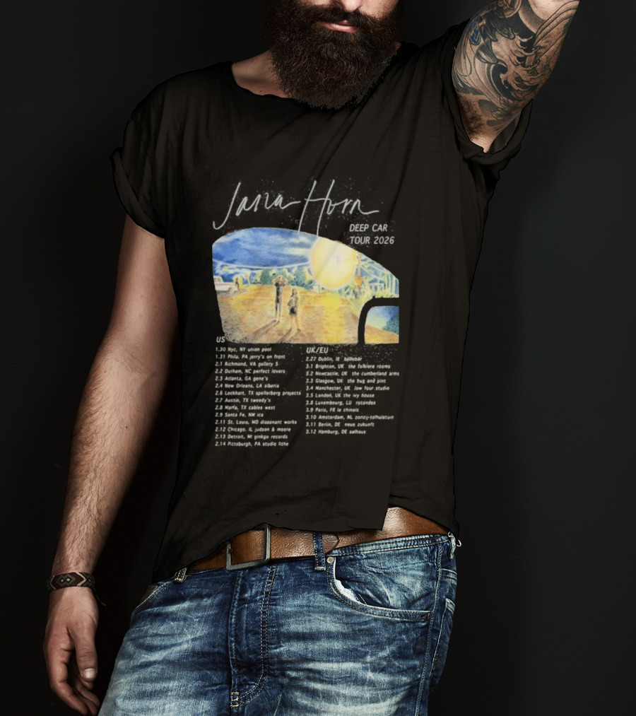 Jana Horn Deep Car Tour 2026 Dates Texas Sun T-Shirt