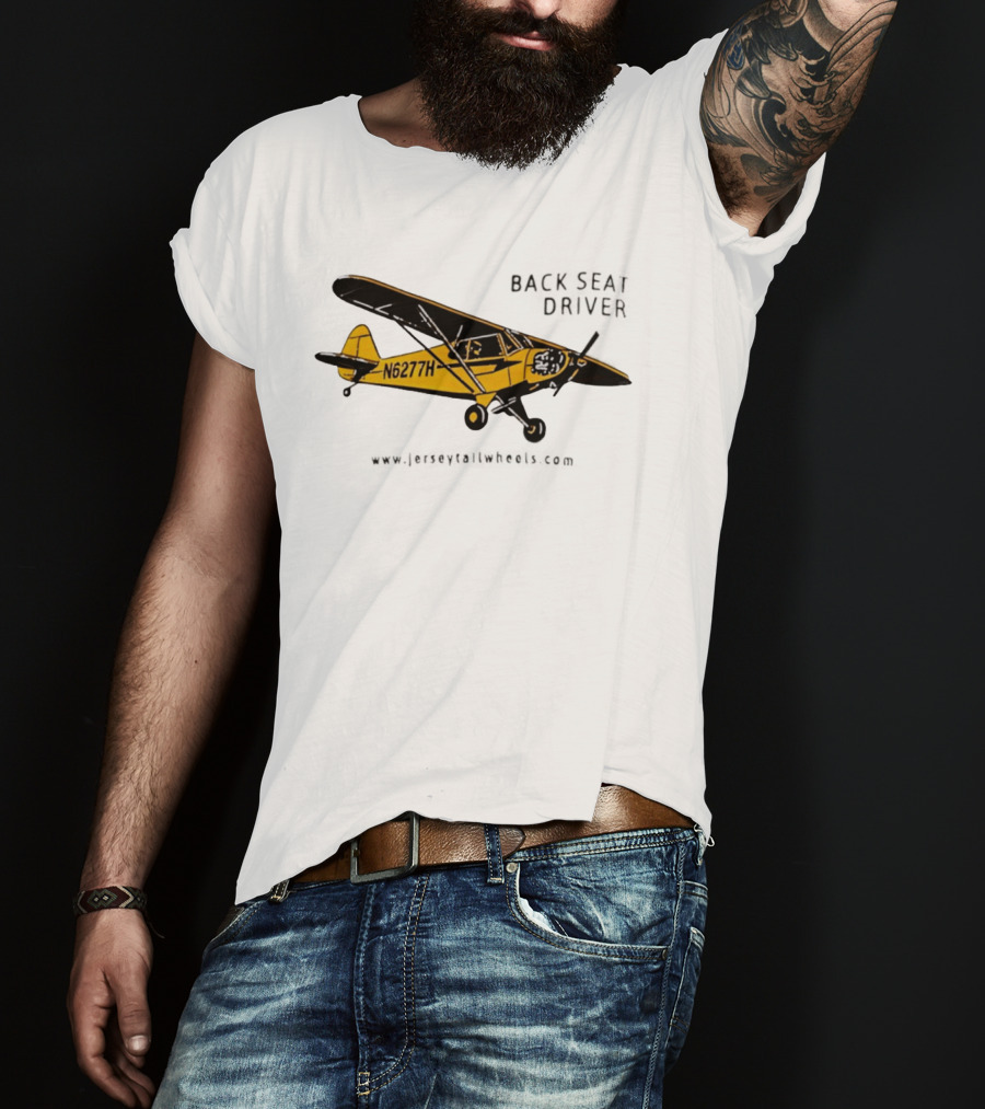 Back Seat Driver N6277H Yellow Aircraft T-Shirt