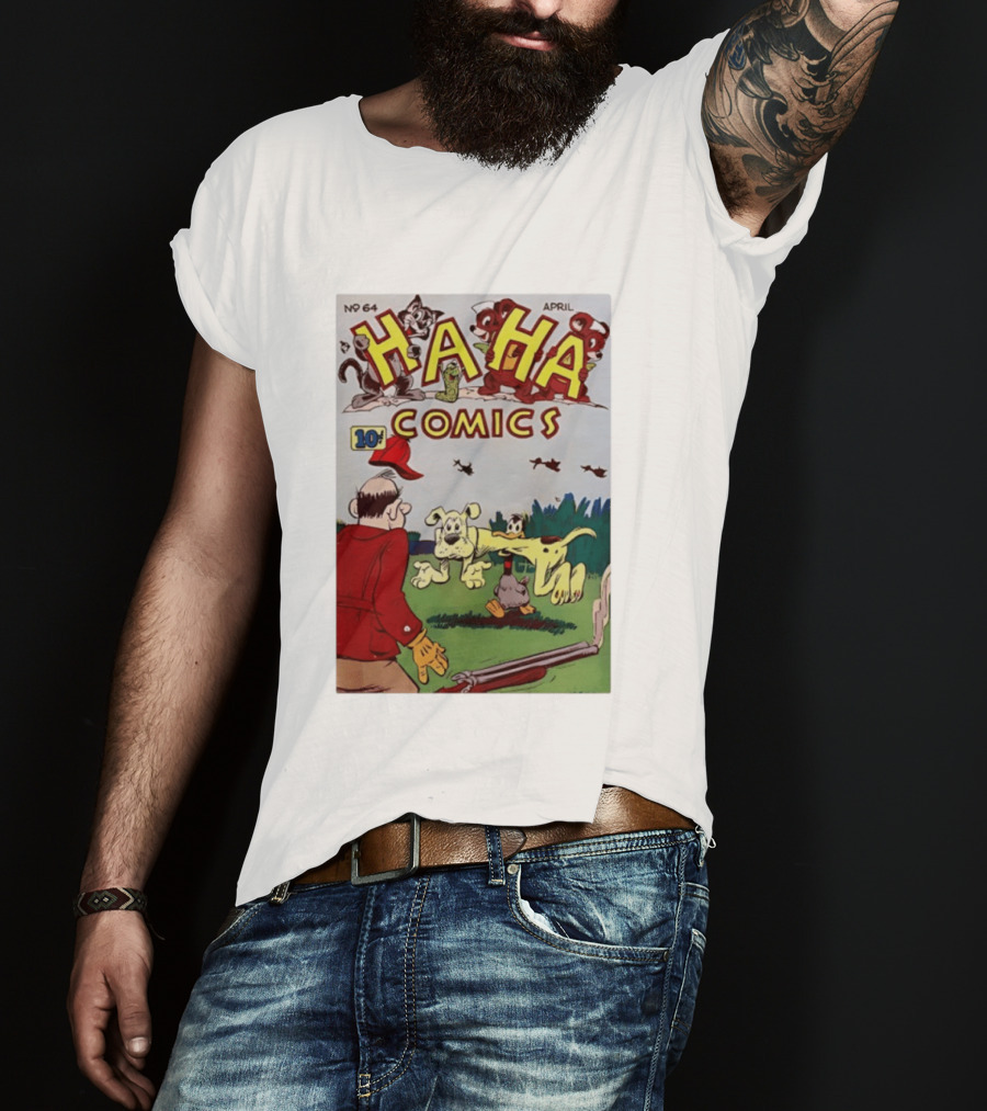 Ha Ha Comics No 64 April 10 Cent Vintage Cover T-Shirt