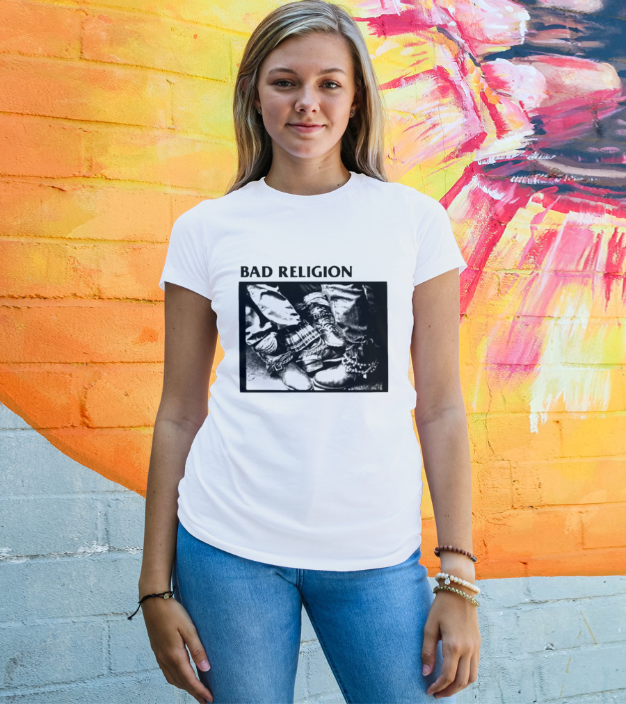 Bad Religion 80 85 Tour Punk Boots Denim Chains 2026 T-Shirt