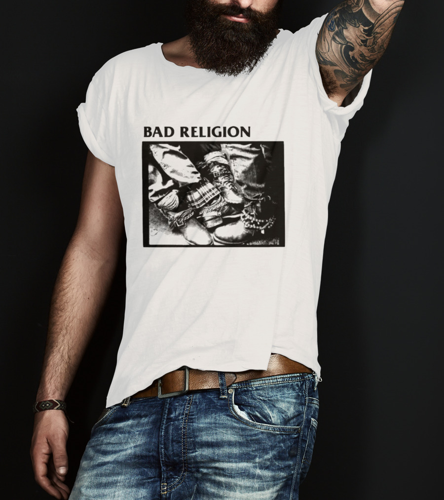 Bad Religion 80 85 Tour Punk Boots Denim Chains 2026 T-Shirt