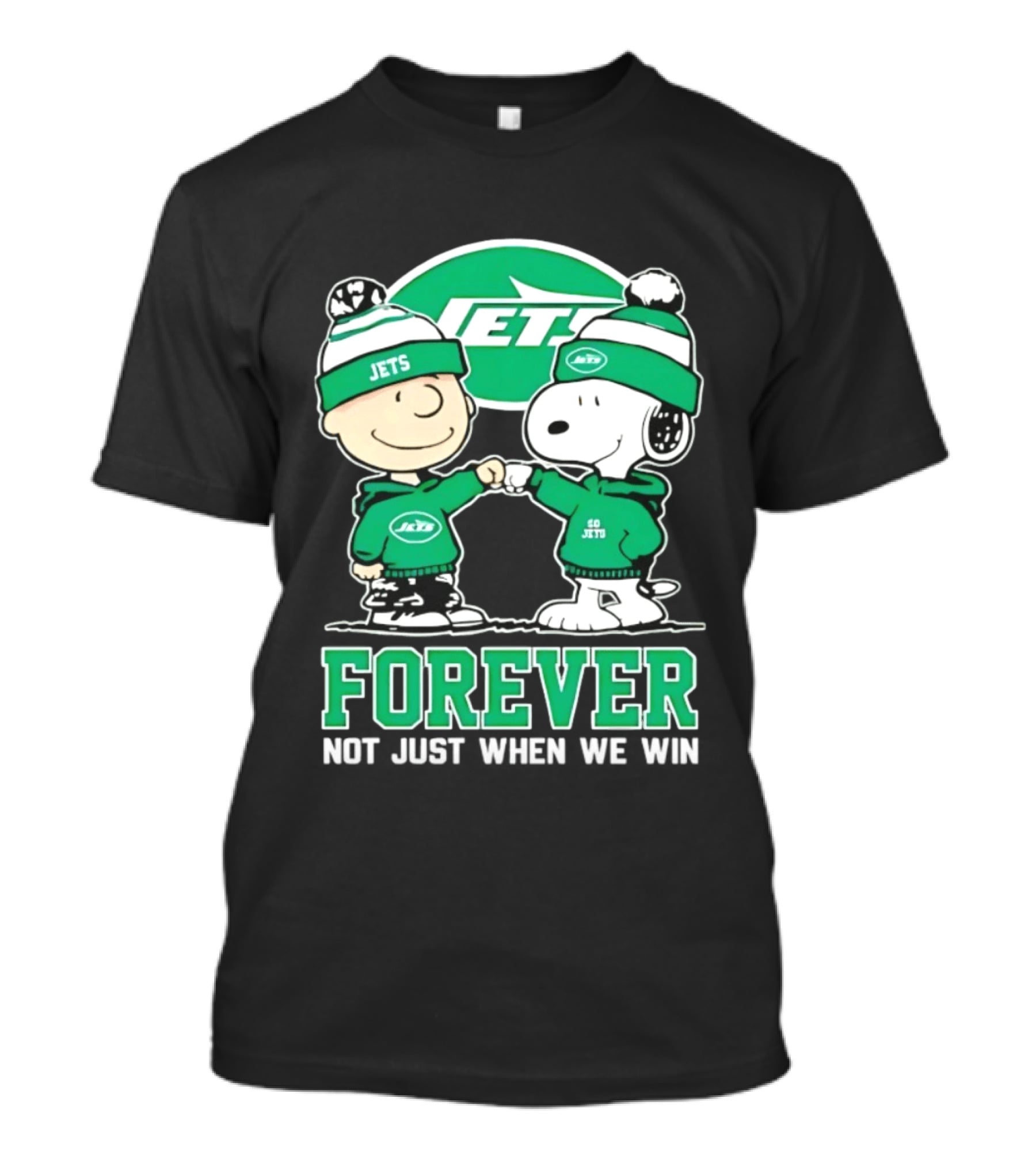 Peanuts Snoopy Charlie Brown Jets Forever Not Just When We Win T-Shirt