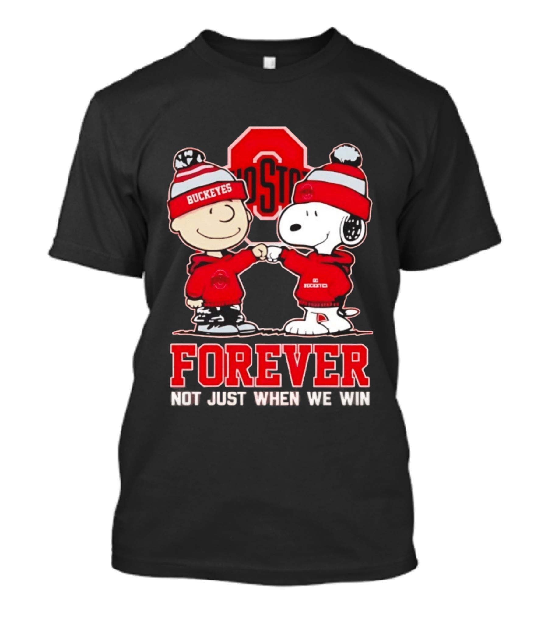 Ohio State Buckeyes Snoopy Charlie Brown Forever Not Just When We Win T-Shirt