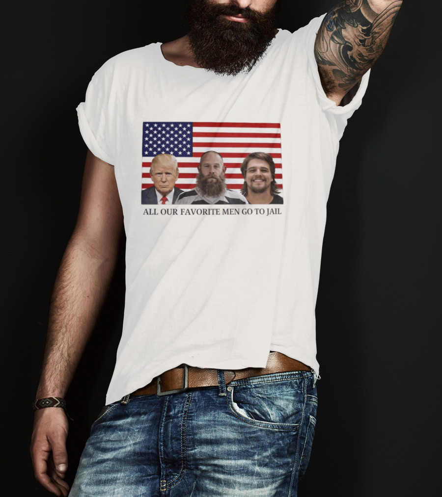 Trump Jeremy Best Kid Rock Favorite Men Jail USA Flag T-Shirt