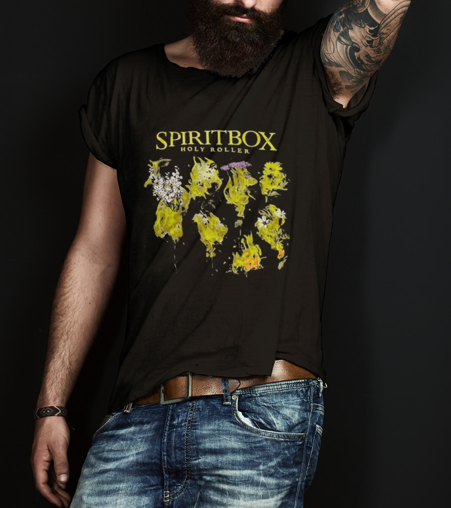 SPIRITBOX Holy Roller Yellow Floral T-Shirt