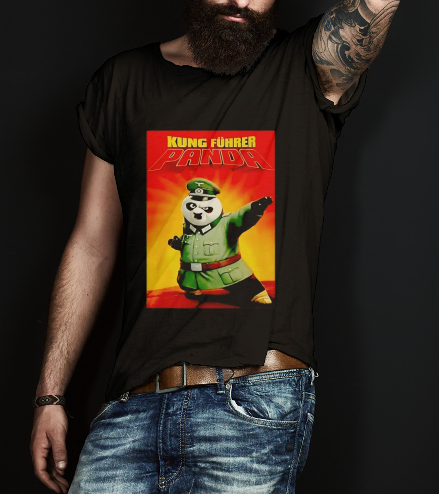 Kung Fuhrer Panda Parody Martial Arts Soldier Pun T-Shirt