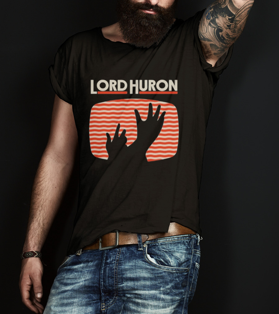 Lord Huron Signals Hand Red Stripes T-Shirt