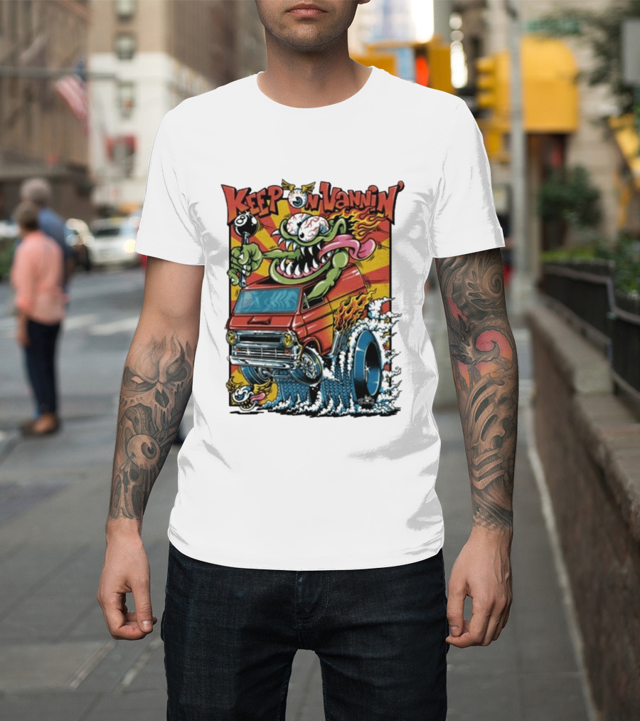 Keep On Vannin Ramone Sketch Monster Van T-Shirt