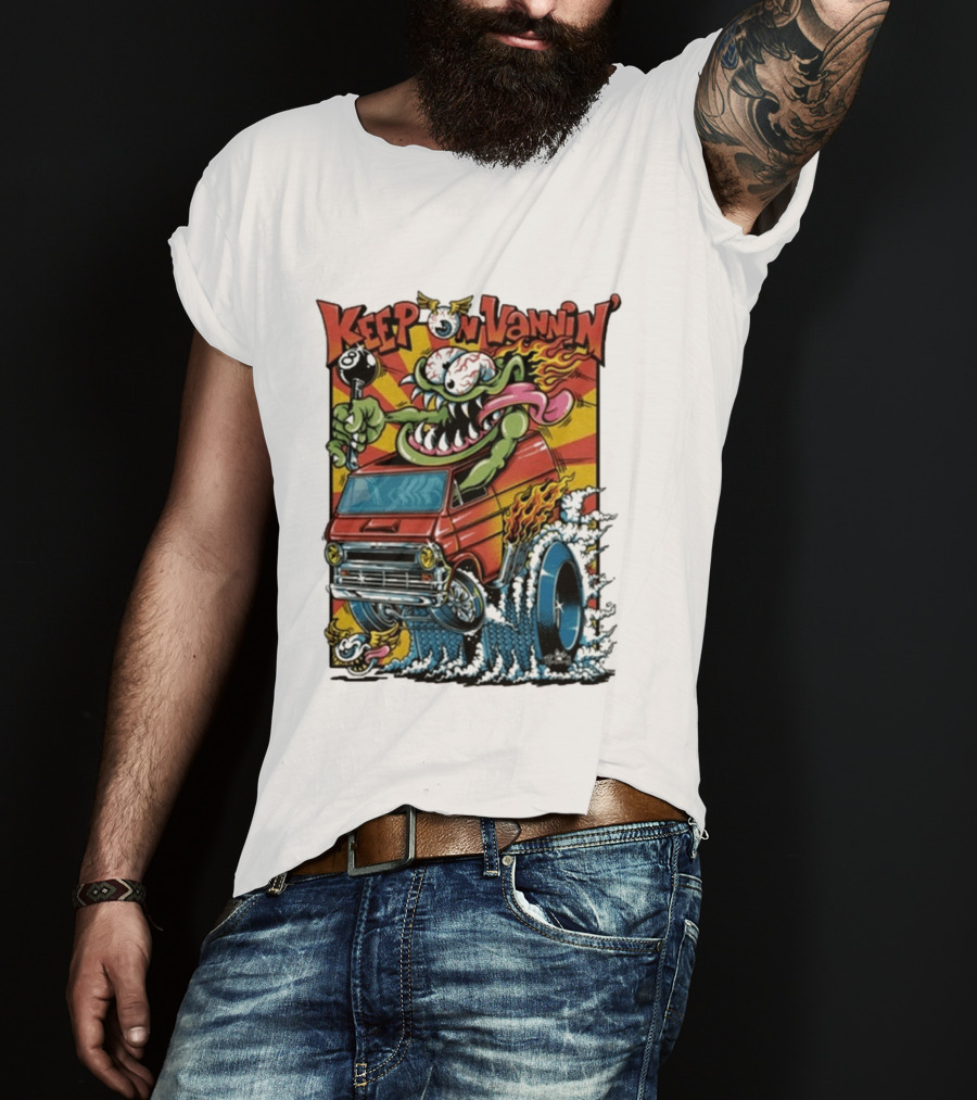 Keep On Vannin Ramone Sketch Monster Van T-Shirt