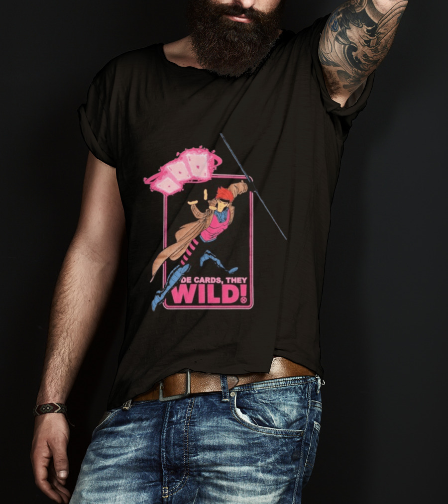 X Men 97 De Cards They Wild Aces Gambit Playing Cards T-Shirt