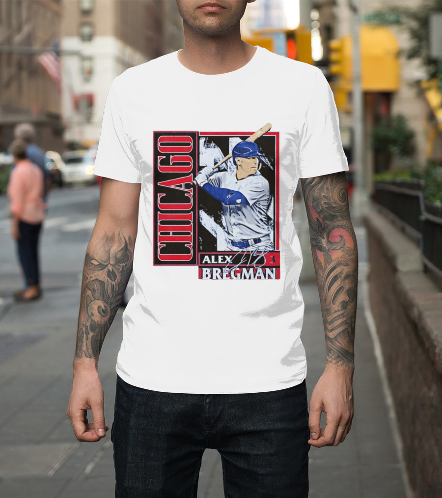Alex Bregman Chicago Baseball Number 3 T-Shirt