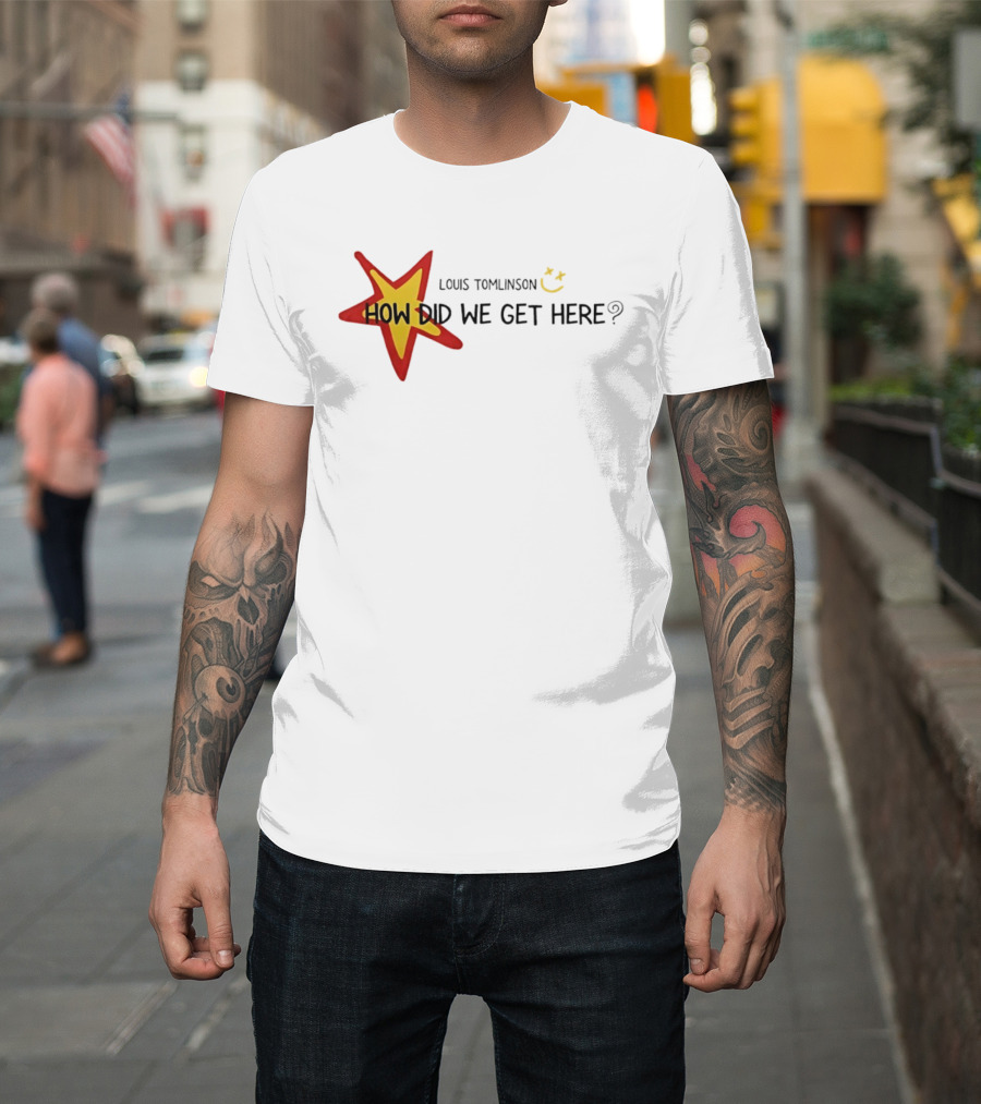 Louis Tomlinson How Did We Get Here Star Smiley 2026 World Tour T-Shirt