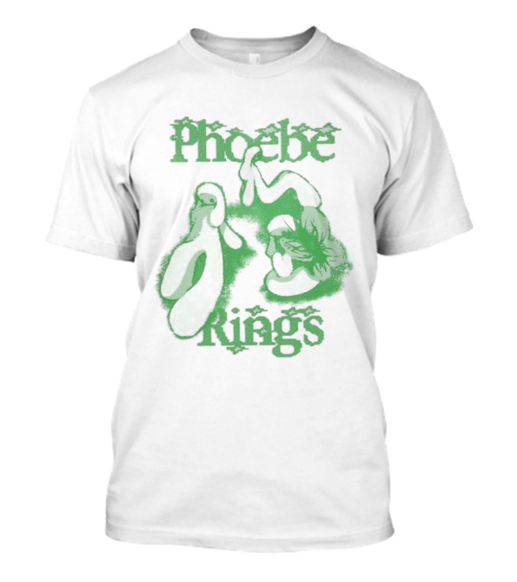 Phoebe Rings Limited Edition Tour Green Psychedelic T-Shirt