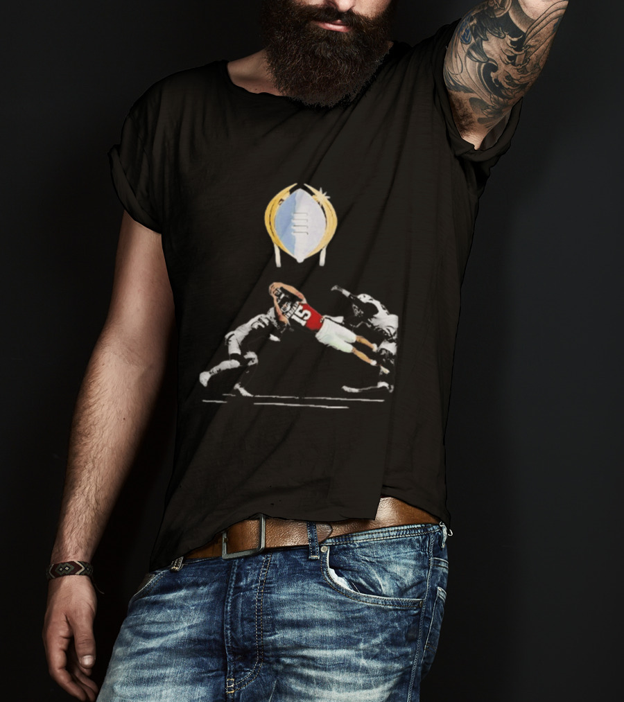 Fernando Mendoza Heisman Moment Football Leap Iconic Play T-Shirt