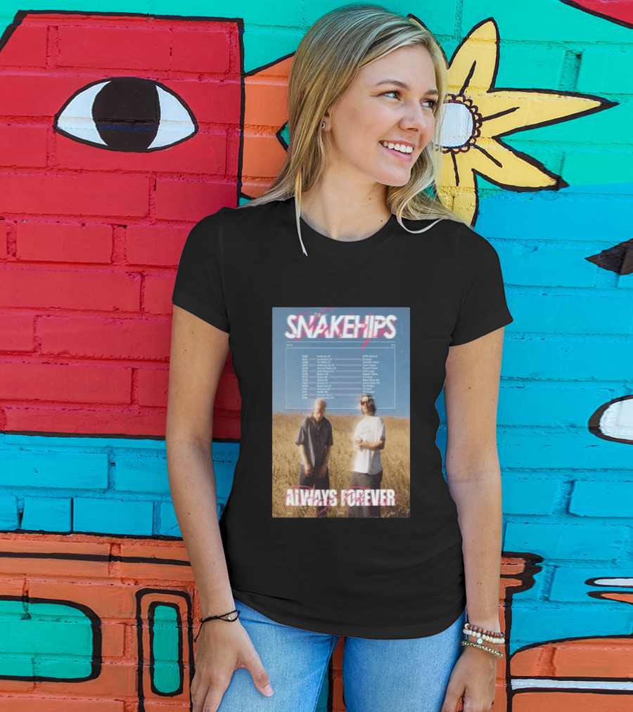 Snakehips Always Forever Spring Tour 2026 Dates With Concert Locations And Band Members T-Shirt