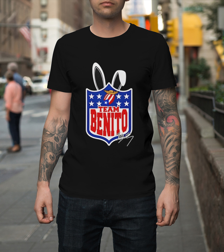 Team Benito Bad Bunny Stars Football T-Shirt