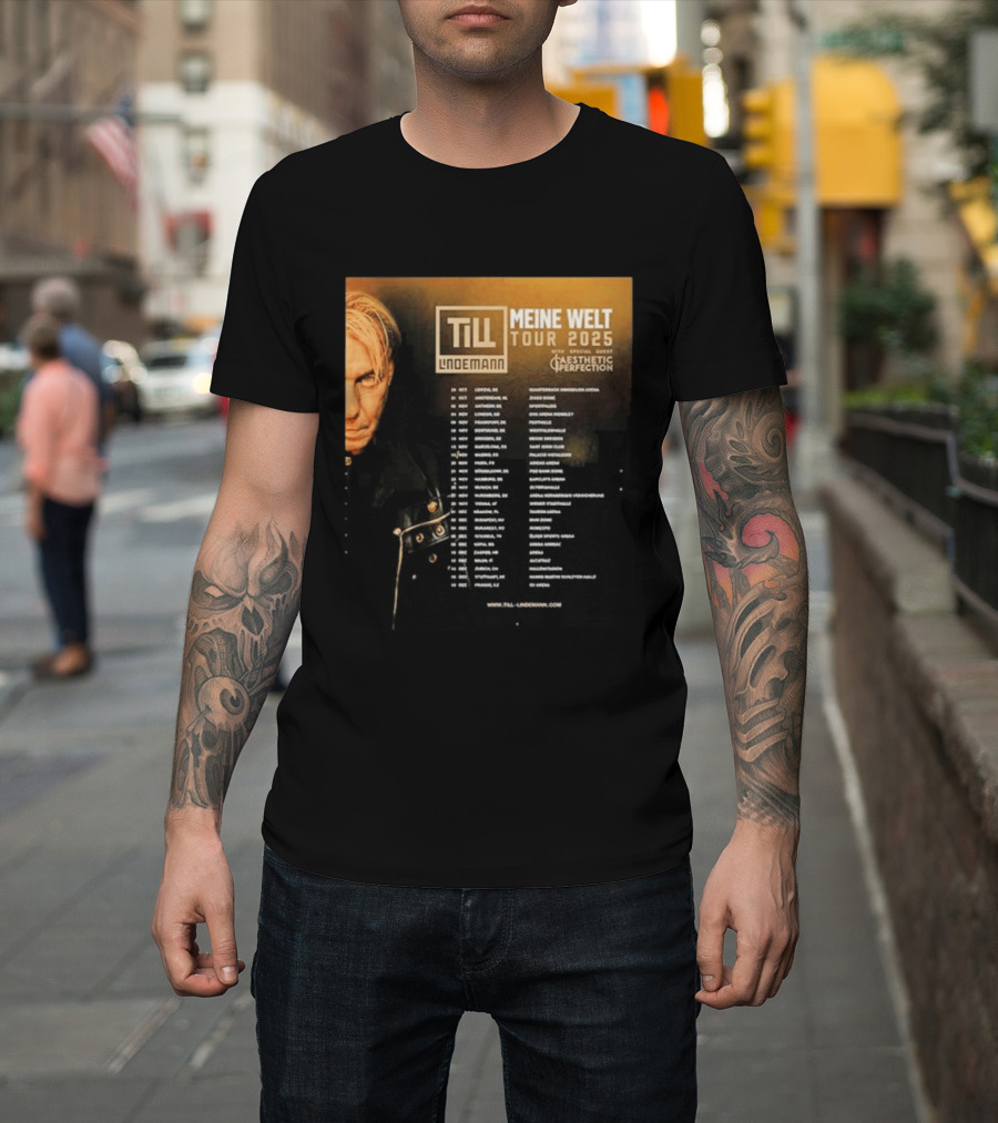 Till Lindemann Meine Welt Tour 2025 Aesthetic Perfection Special Guest T-Shirt