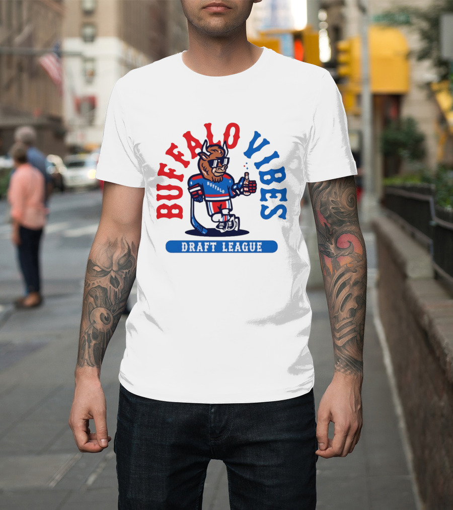 Buffalo Vibes Hockey Draft League Retro Style Buffalo T-Shirt